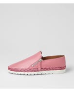Ashli Berry Weave Leather Slip-ons