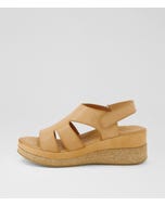 Carolinna Tan Leather Sandals