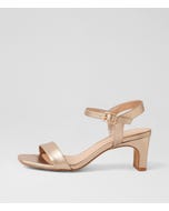 Hadeny Champagne Leather Sandals