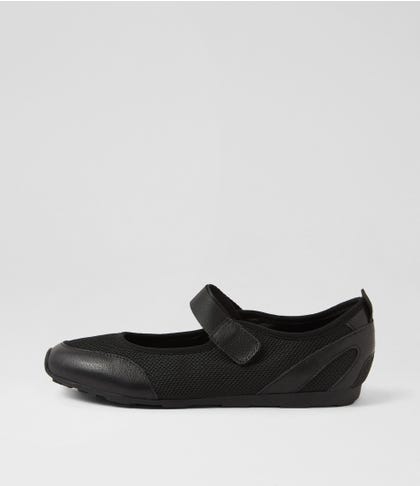 Mindee Black Multi Flat Shoes