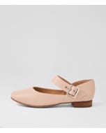 Tomy Latte Leather Flat Shoes