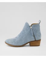 Zapa Denim Natural Suede Ankle Boots