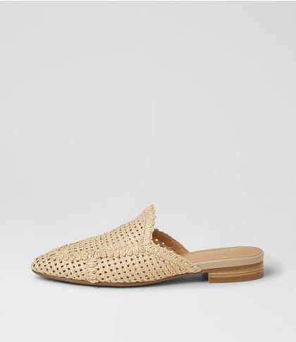 Desimone Natural Woven Mules