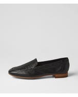 Tillis Black Natural Leather Flat Shoes