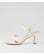 Tinkya White Leather Sandals