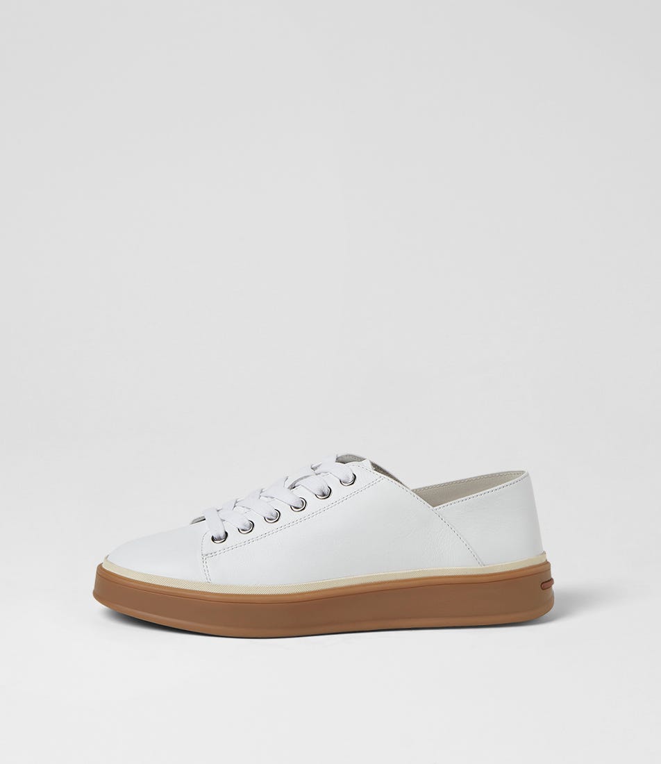 Pianna White Leather Sneakers