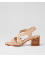 Acola Latte Natural Suede Sandals
