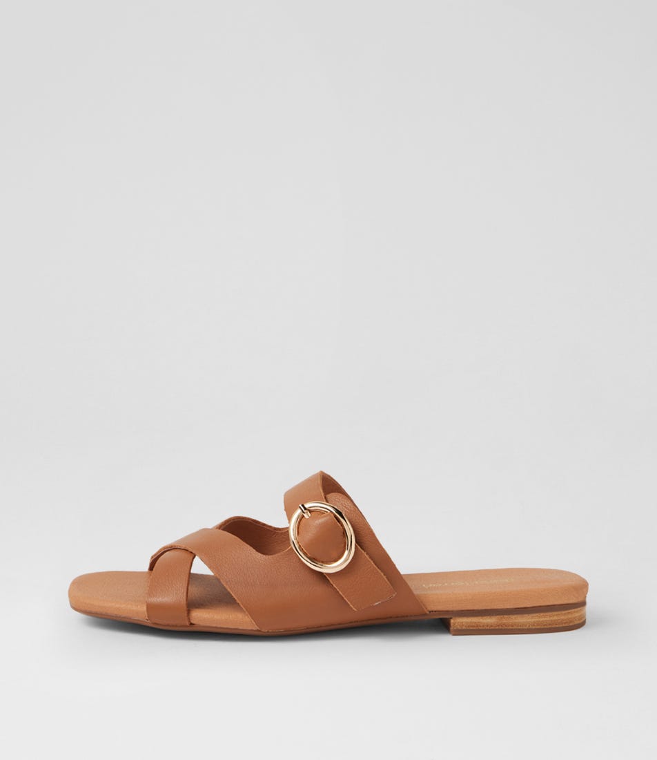 Alluse Dark Tan Leather Sandals