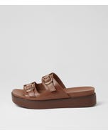 Branton Walnut Leather Sandals