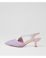 Cavay Lilac Fabric Heels