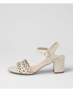 Graice Cream Leather Sandals