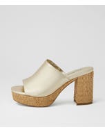 Litto Pale Gold Natural Leather Sandals