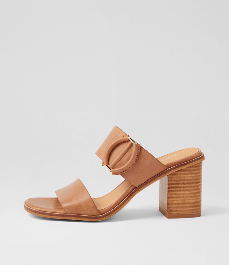 Nixoni Tan Natural Leather Sandals