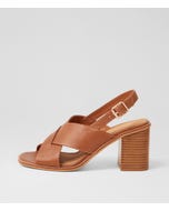 Nesba Chestnut Natural Leather Sandals
