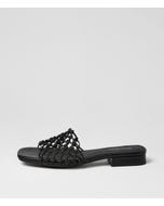 Nassa Black Leather Sandals