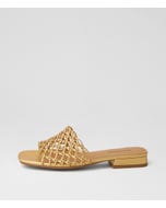 Nassa Gold Leather Sandals