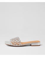Nassa Silver Leather Sandals