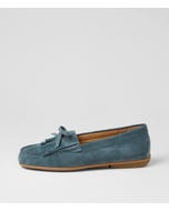 Rilem Blue Denim Suede Loafers