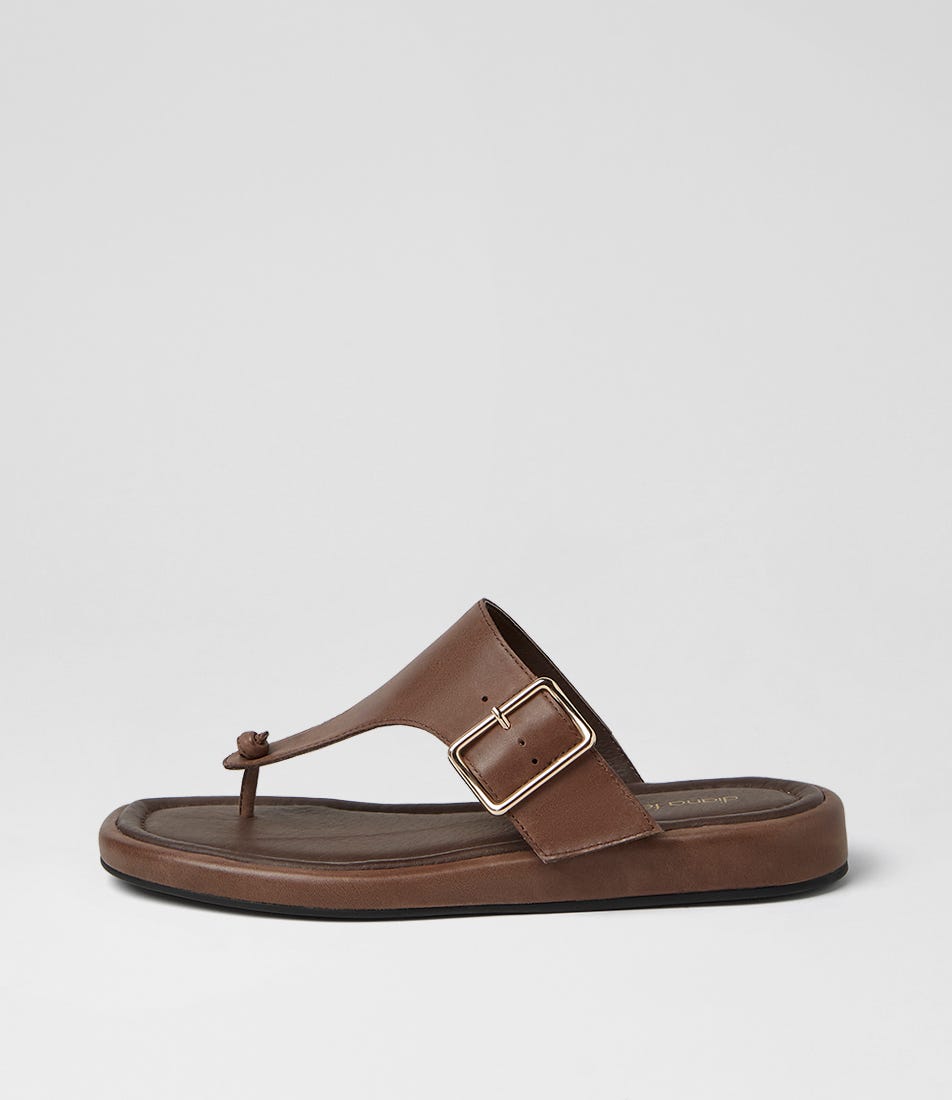 Remma Choc Leather Sandals