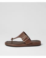 Remma Choc Leather Sandals