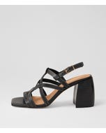 Thelmas Black Leather Sandals