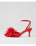 Tattel Red Leather Heels