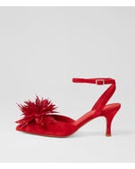 Tattel Red Suede Heels