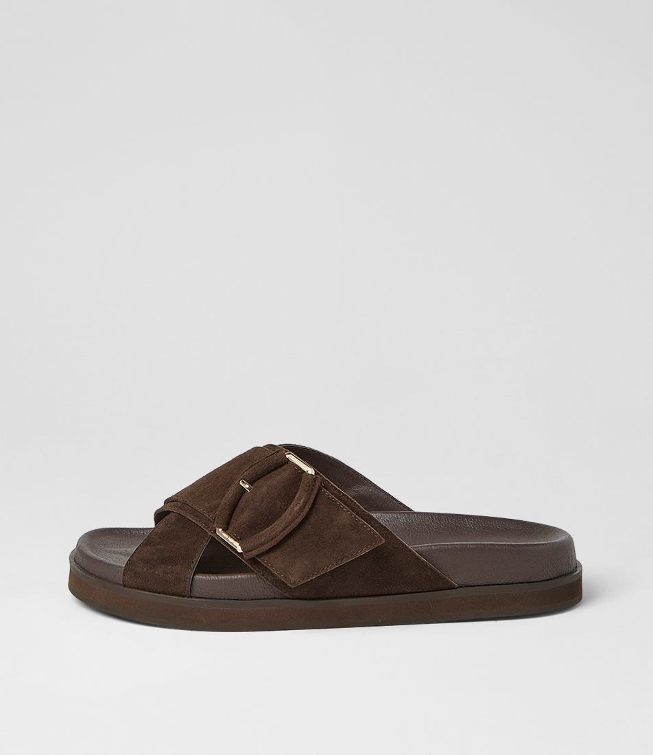 Vanana Espresso Suede Sandals