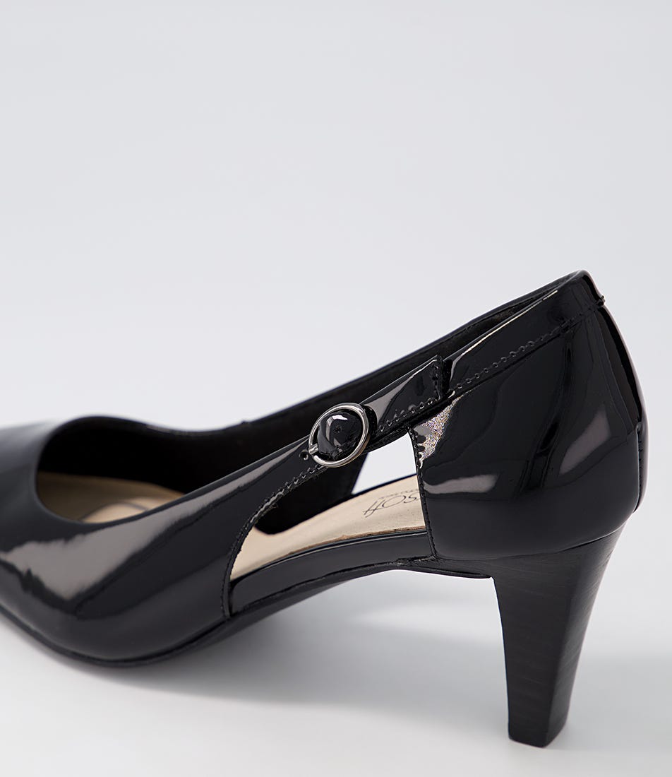 Escarpins AGL Vernis Noir à Talon Large - Taille US 8B - Occasion