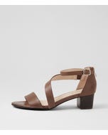 Caring Dark Brown Leather Sandals