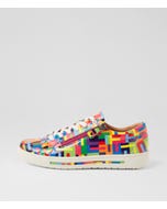 Evone Bright Multi Patent Leather Sneakers
