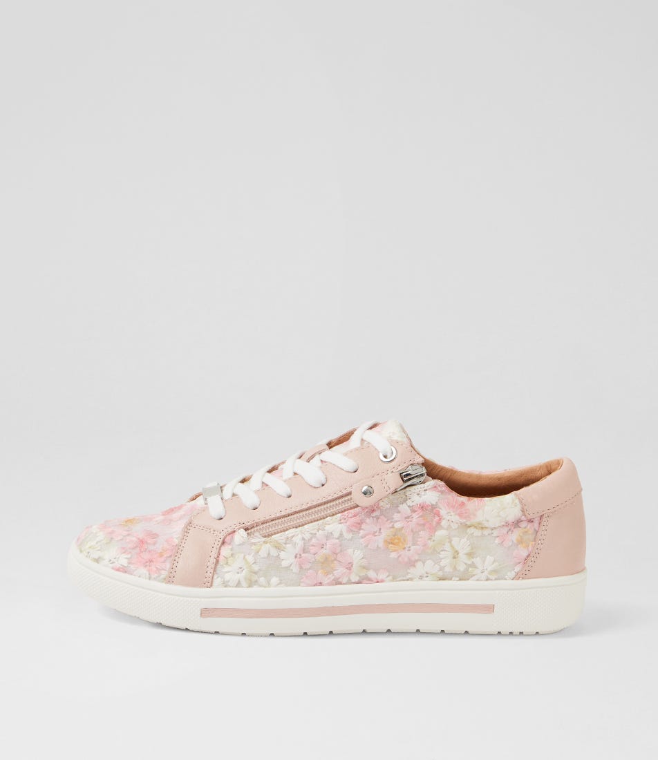 Evone Pink Flower Multi Sneakers