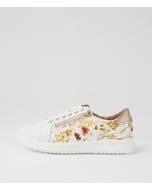 Lillyz White Butterfly Mix Multi Sneakers