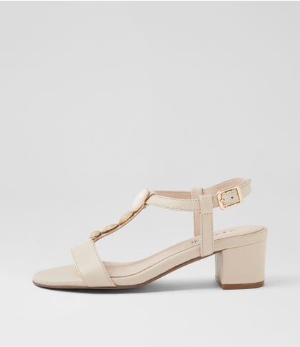 Cathrine Almond Leather Sandals