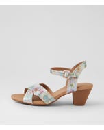Ingrids Meadow Embossed Leather Sandals