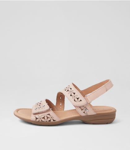 Bluebird Blush Leather Sandals