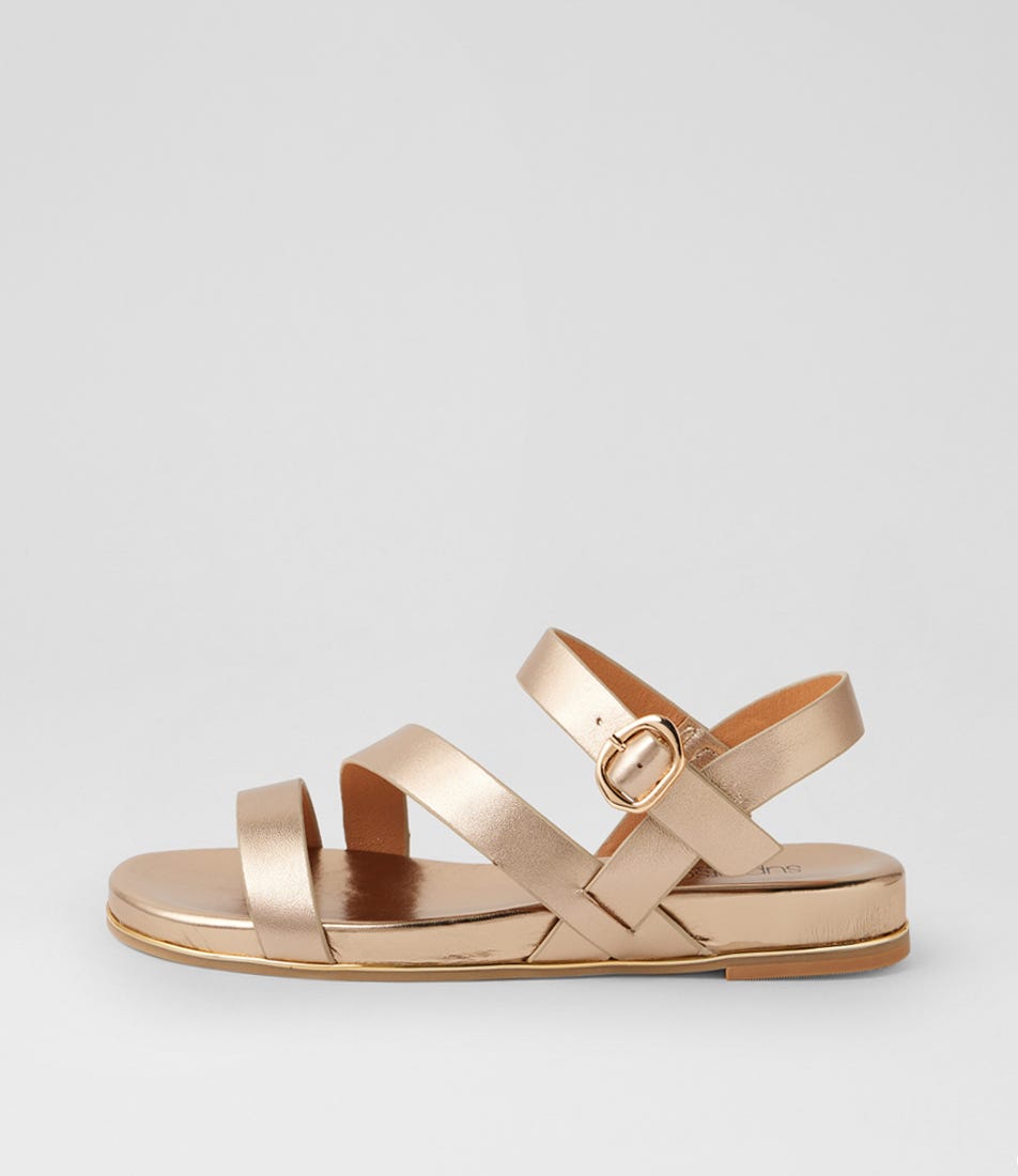 Lindi Champagne Leather Sandals