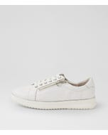 Lincon D White Silver Leather Sneakers