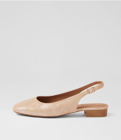 Gradys Rose Metallic Suede Flat Shoes