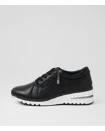 Lovin Black Leather Sneakers