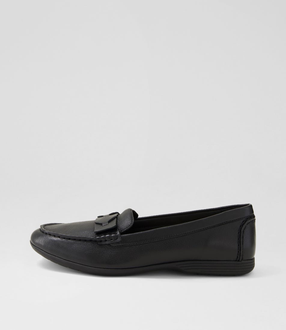 Billaie Black Leather Loafers