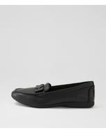 Billaie Black Leather Loafers