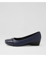 Rosalaie Navy Patent Leather Wedges