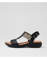 Mailie Black Multi Sandals