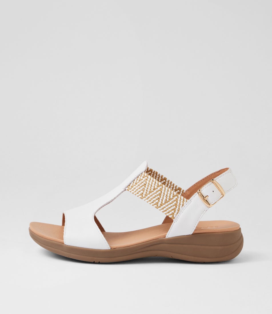 Mailie White Multi Sandals