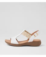 Mailie White Multi Sandals