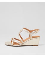 Larshi Platinum Leather Sandals