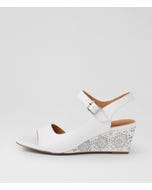 Leisels White Multi Sandals