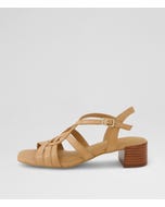 Phoenix D Dark Tan Leather Sandals