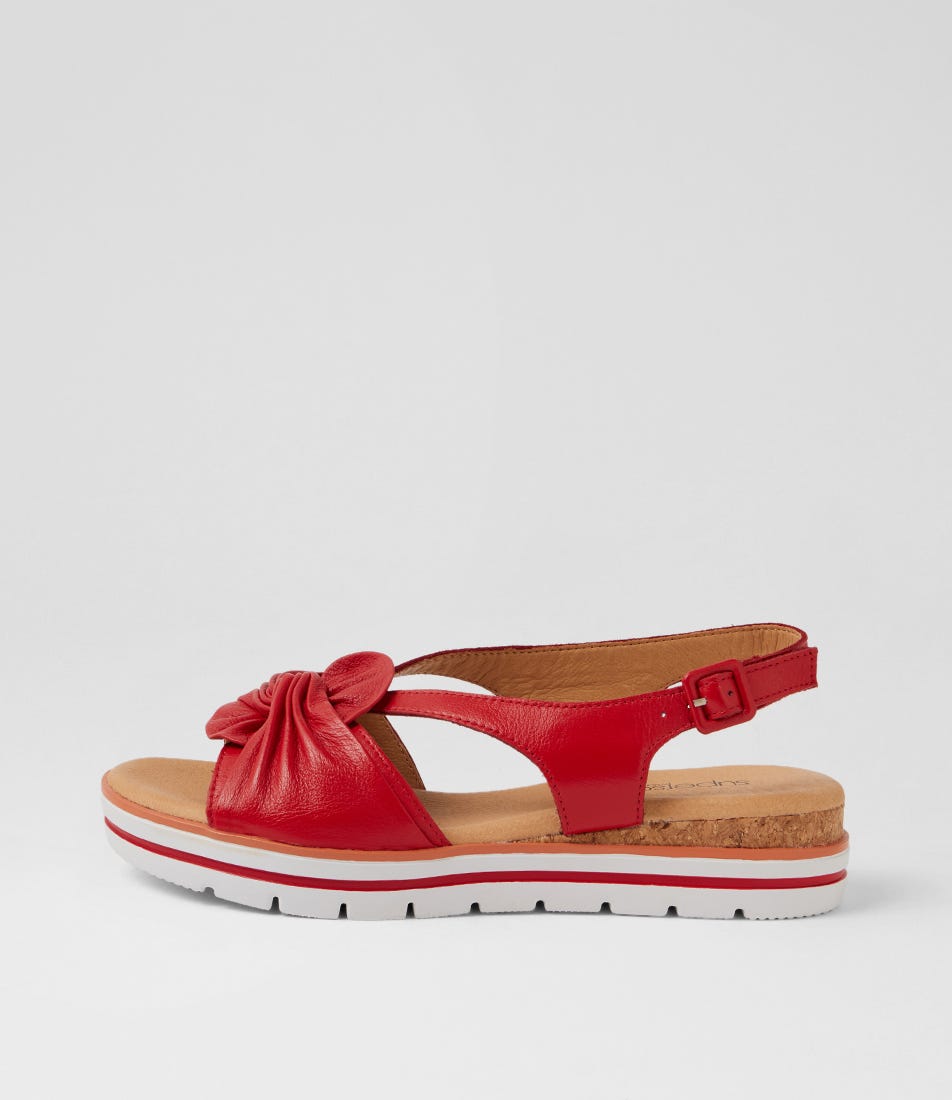 Alexin Red Multi Sandals